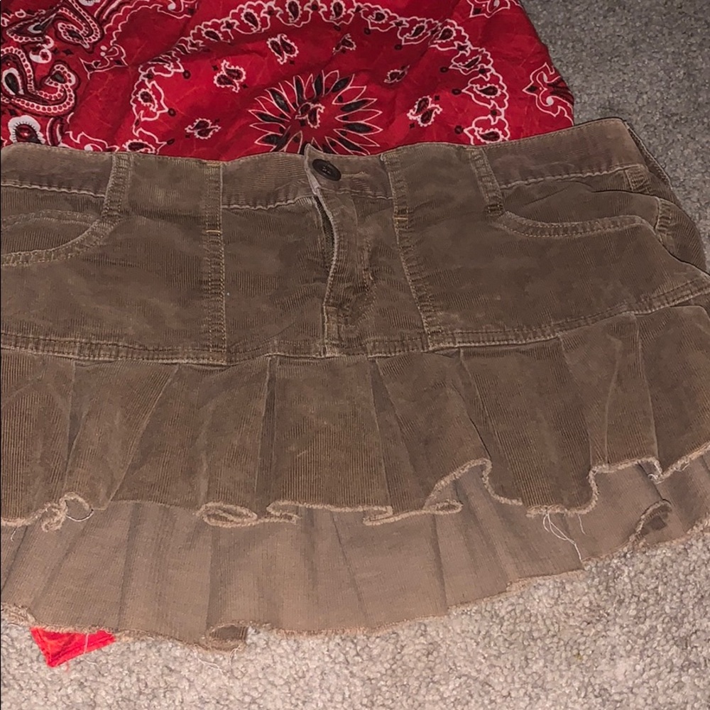 Abercrombie & Fitch brown corduroy skirt